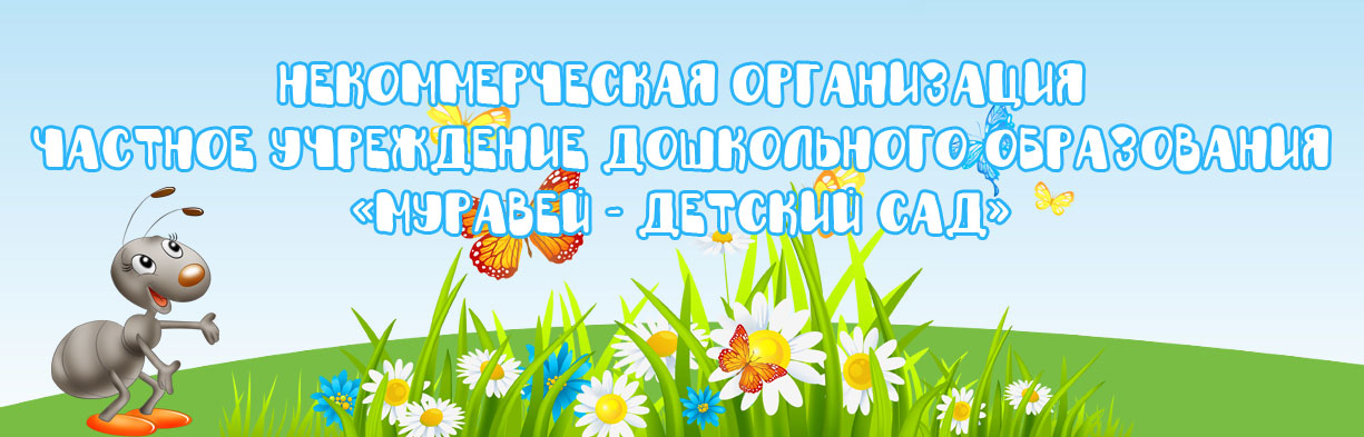 Некоммерческая организация частное учреждение дошкольного образования «Муравей» детский сад